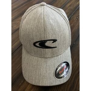 O'Neill FlexFit Yupoong Baseball Wool Cap Men’s Size L/XL Stretch Heather Grey